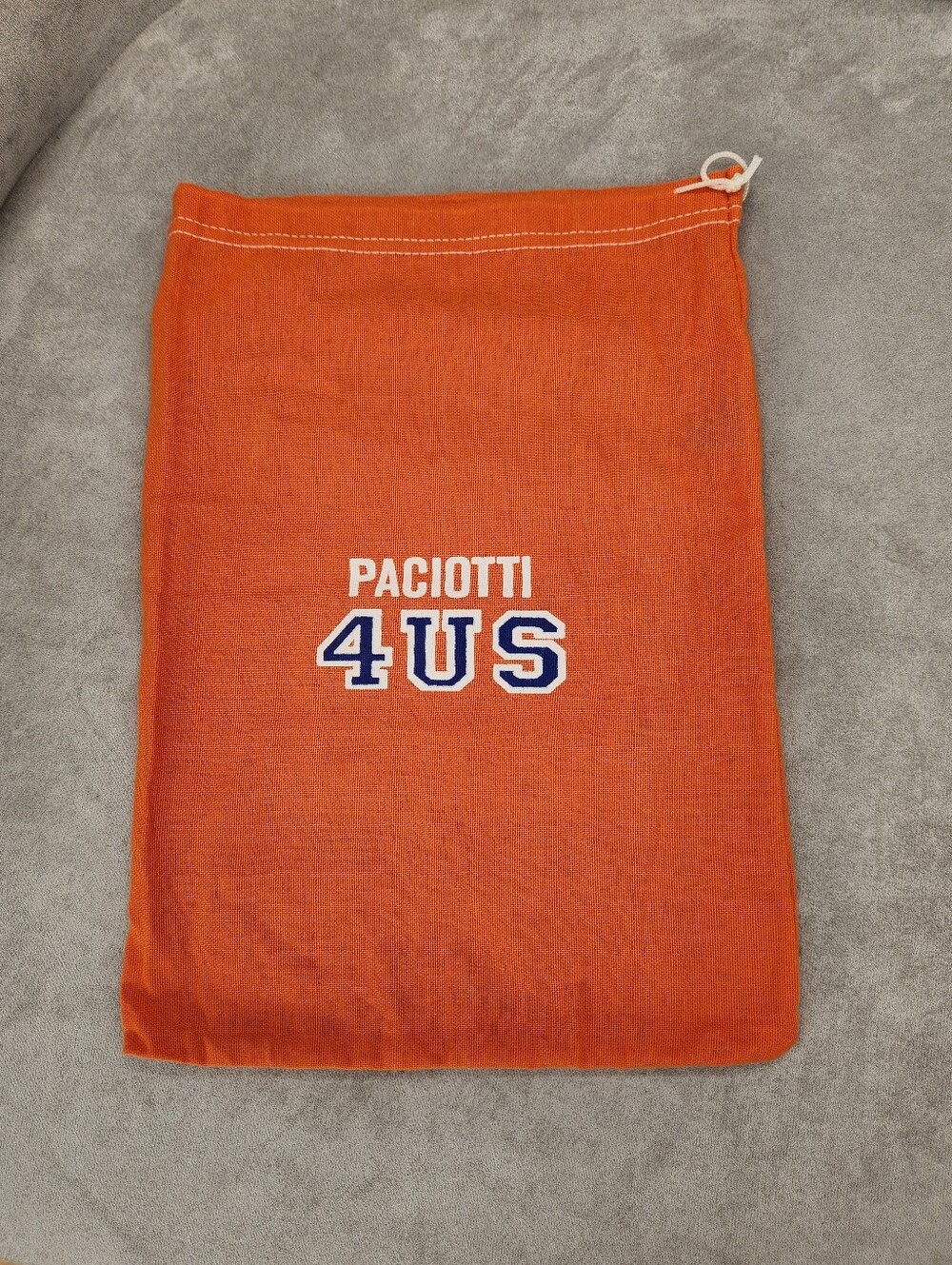 Paciotti 4US Dust Bag Shoes Orange Cotton Logo Designer Storage Travel Comfort